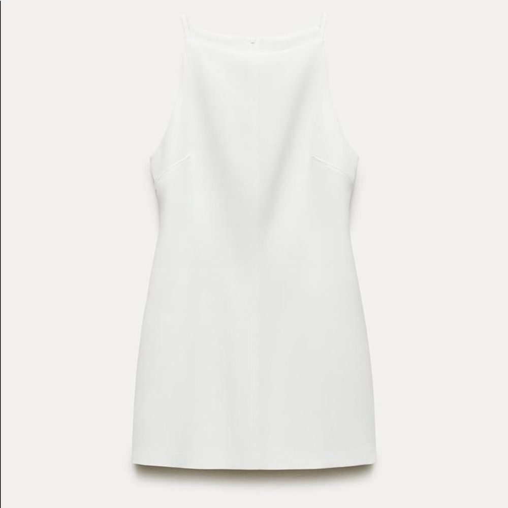 Whit classy mini dress